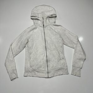 Lululemon‎ Full Zip Hooded Sweatshirt Women’s Small Activewear White Gym
